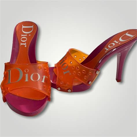 vintage dior jelly heels